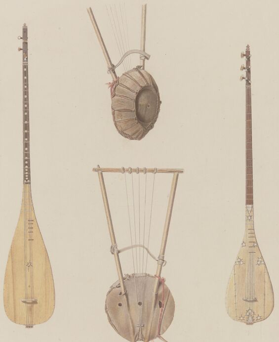 instruments orientaux à cordes